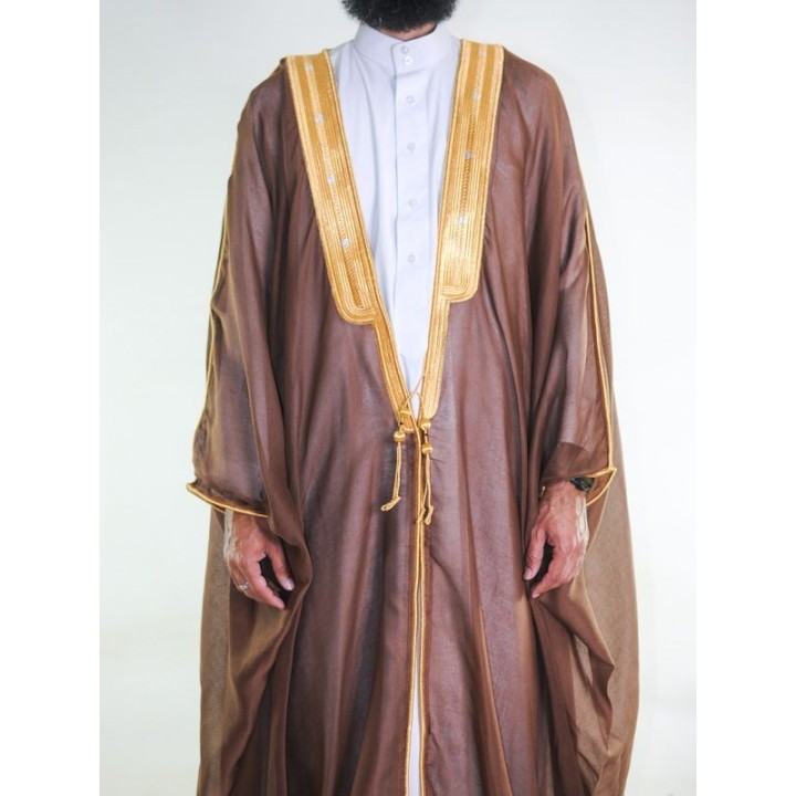 Bisht saoudien marron