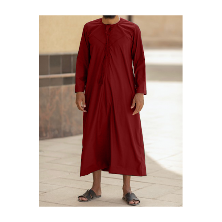 Qamis Emirati Pflaume - Baumwolle