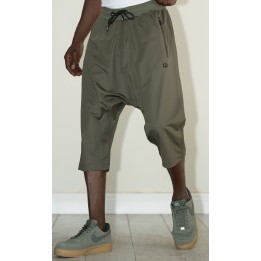 Leichte Sarouel Pantacourt - Khaki - Qabail