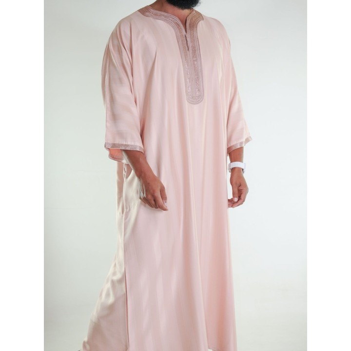 Gandoura marocaine jawhara - saumon