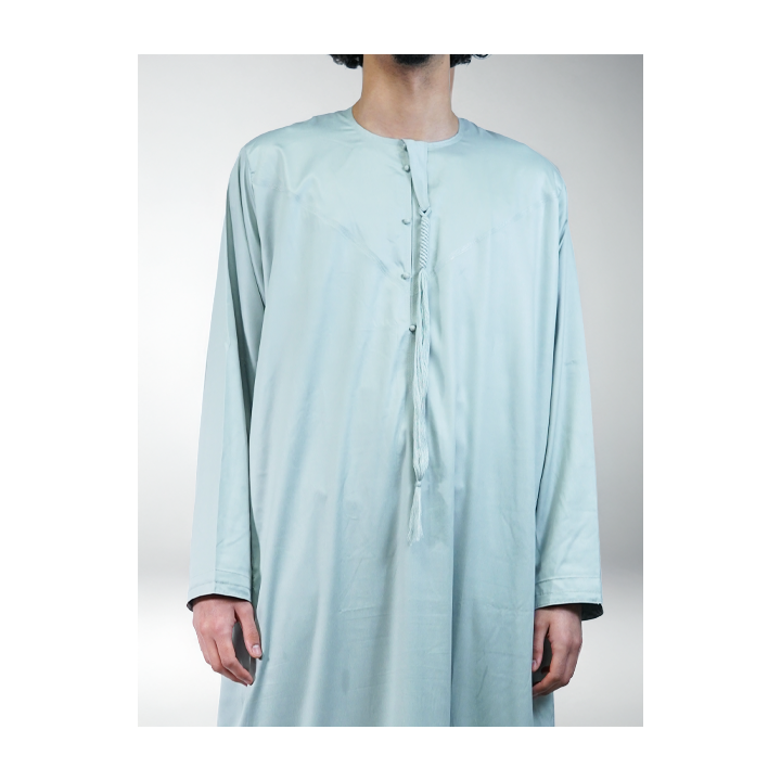 Qamis Emirati Weiß - Satin Precious