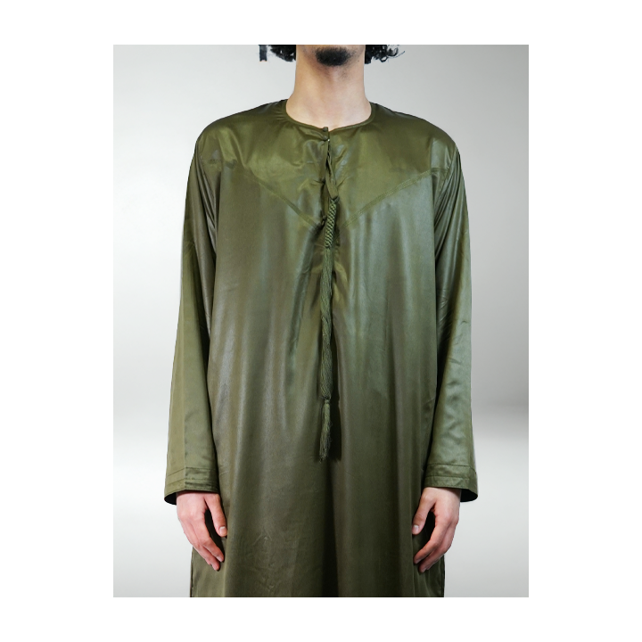 Qamis Emirati Weiß - Satin Precious