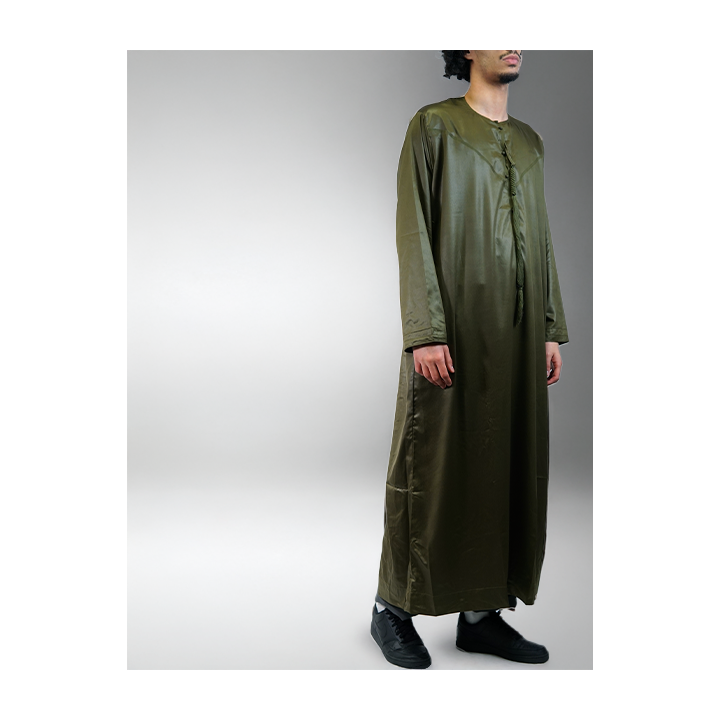 Qamis Emirati Weiß - Satin Precious
