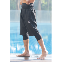 Sarouel short de bain - noir  - Wassat