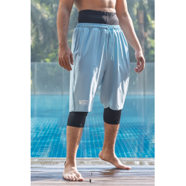 Sarouel short de bain - bleu - Wassat