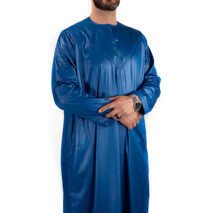Qamis Emirati Königsblau - Satin Precious
