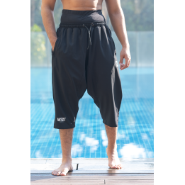 Sarouel de bain long - noir  - Wassat