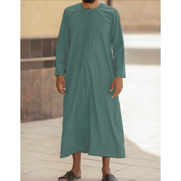 Qamis Emirati vieux vert - Coton