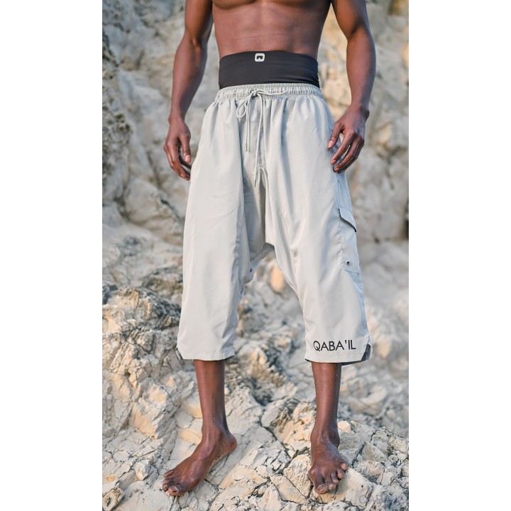 Sarouel de bain - gris - Qabail