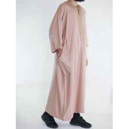 Marokkanische Gandoura Amir - taupe