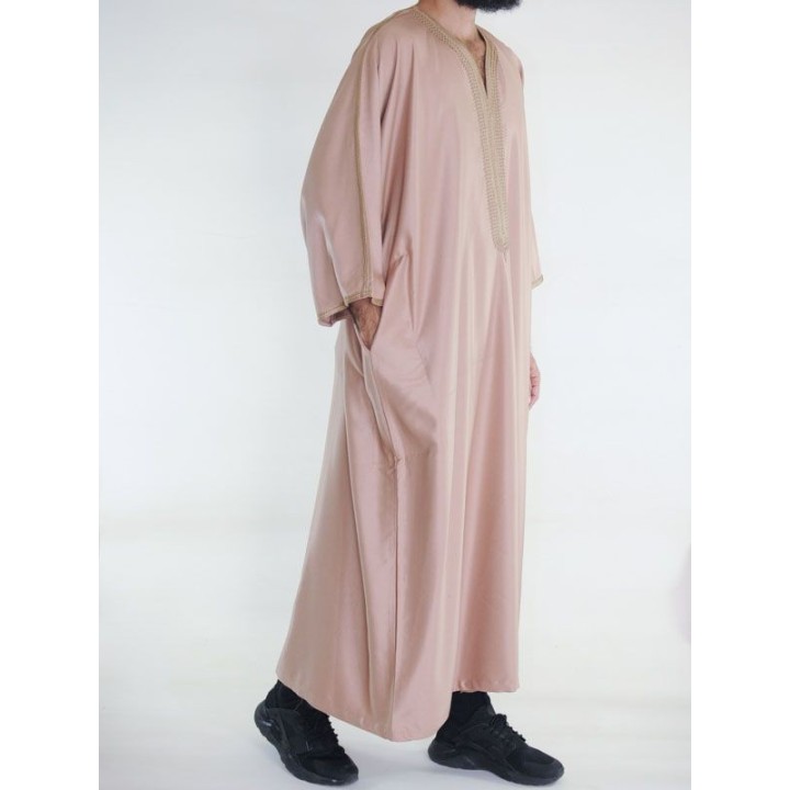 Gandoura marocaine Amir - taupe