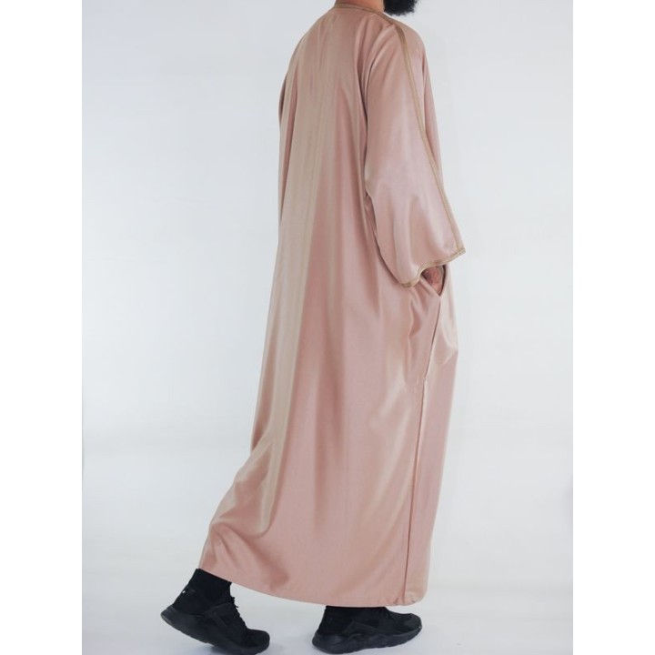 Marokkanische Gandoura Amir - taupe