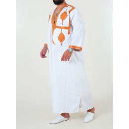 Melhfa - Tenue sahraouia - blanc doré