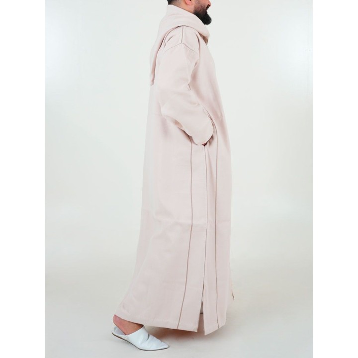 Marokkanische Djellaba aus Kaschmir - beige