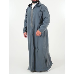 Djellaba marocaine Mlifa - gris foncé