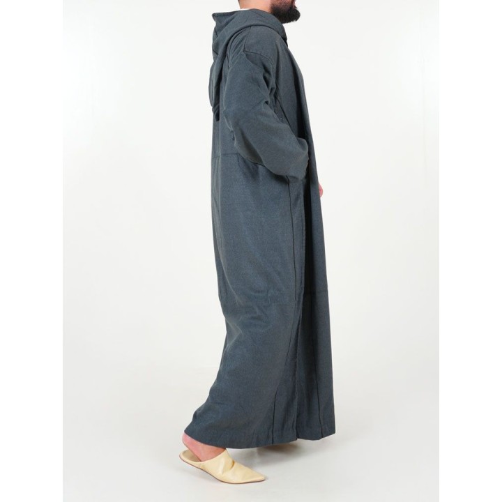 Djellaba marocaine Mlifa - anthracite