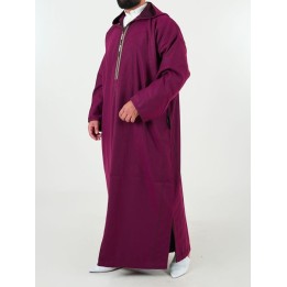 Marokkanische Djellaba Mlifa - bordeaux