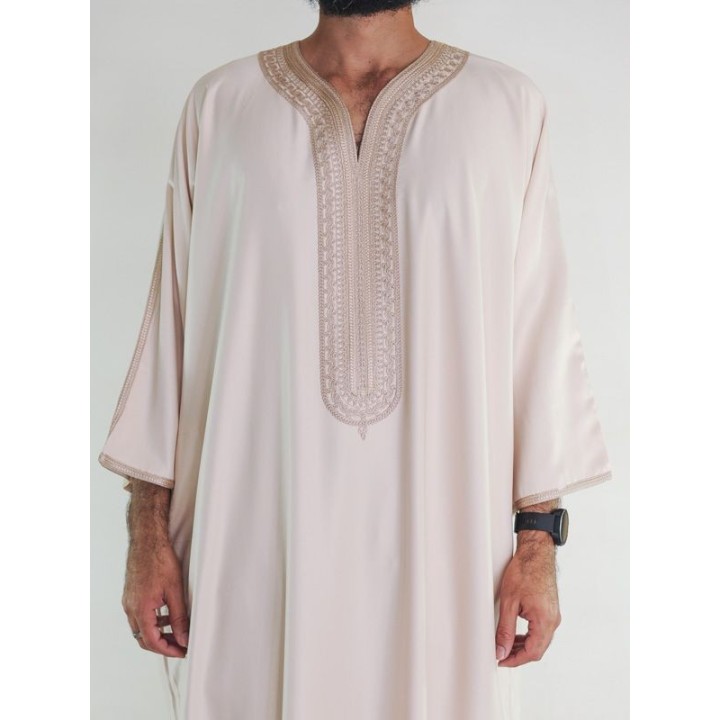 Gandoura marocaine Amir - beige