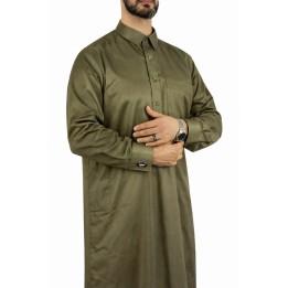 Qamis Qatari kaki