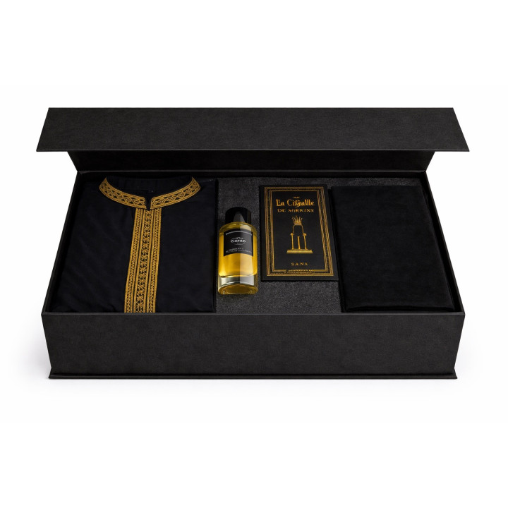 Set Qamis Privat Sultan Schwarz / Gold