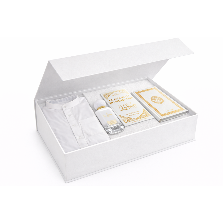 Coffret Qamis Nabil Saoudien Blanc