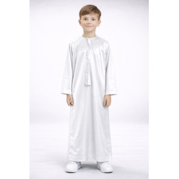 copy of Qamis emirati enfant satiné - Noir