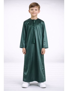 Qamis emirati enfant satiné...