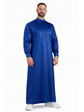 Qamis Saoudien Bleu roi -...