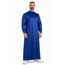 Saudi Qamis Königsblau - Satin Precious