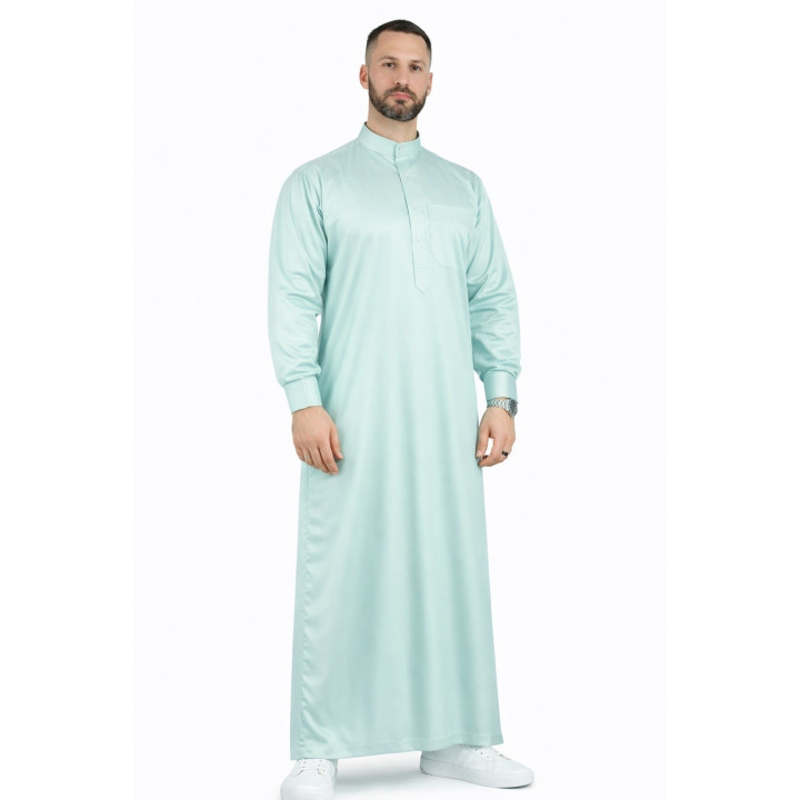 Qamis Saoudien Bordeaux - Satiné Precious