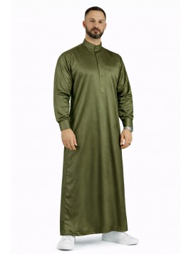 Saudi Qamis khaki - Satiniert