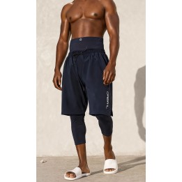 Sarouel swimshort de bain bleu nuit - Qabail