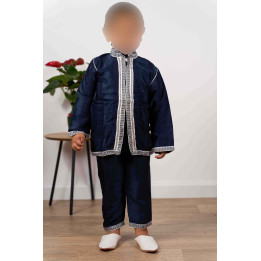 Jabador Kind 2 Stück - Beschneidungsanzug Kind - Marineblau