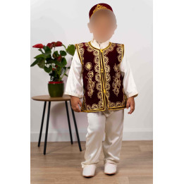 Tenue de circoncision enfant -  bordeaux