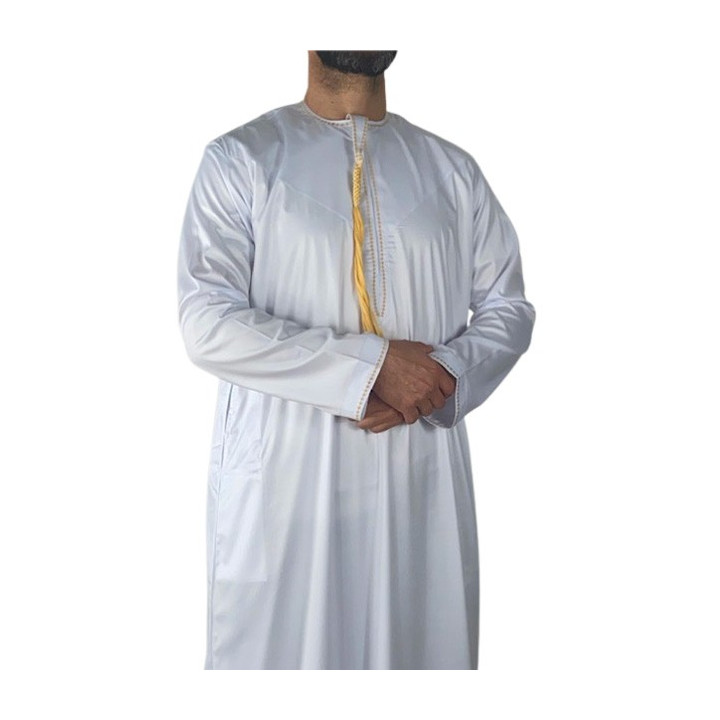 Qamis Omani Blanc - Satiné