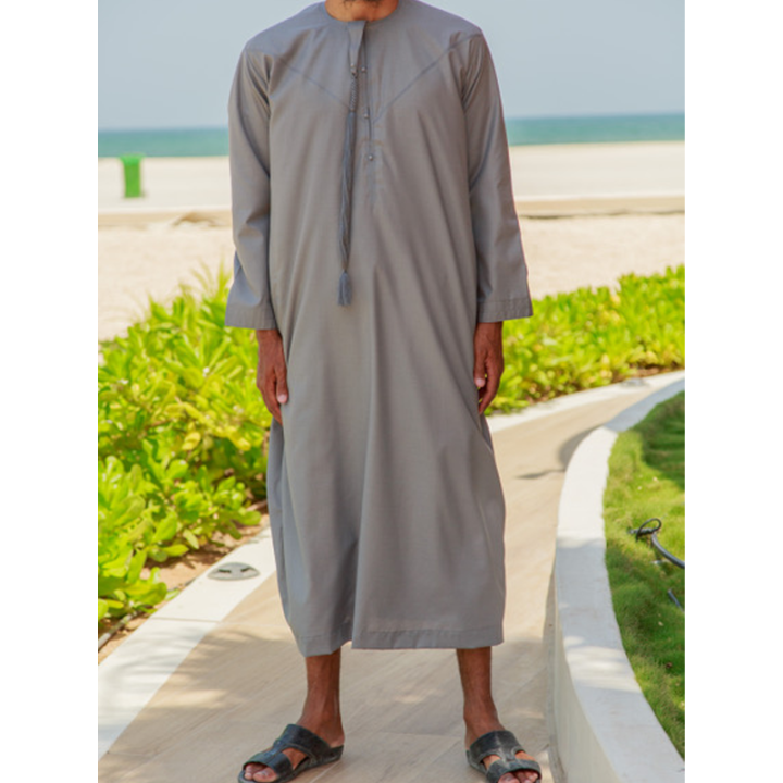 Qamis Emirati Gris clair - Coton