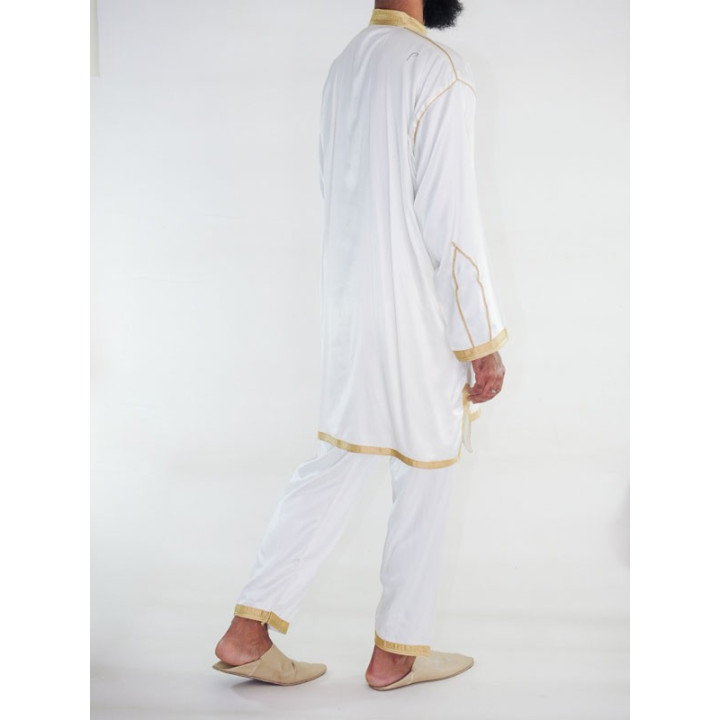 Jabador Mann 2 Teile - Off-White und Gold