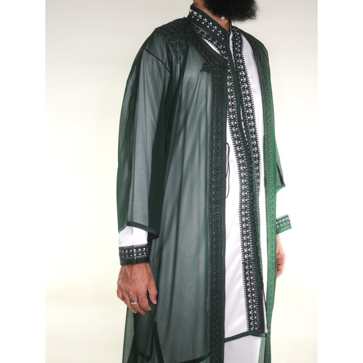 Jabador homme 3 Pièces - Blanc cassé et Vert