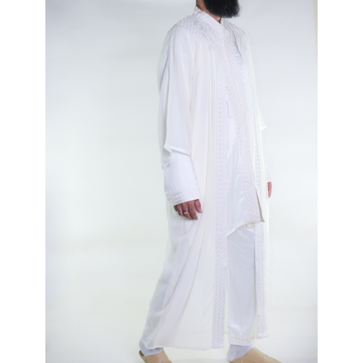 Jabador Mann 3-teilig - Off-White und Creme