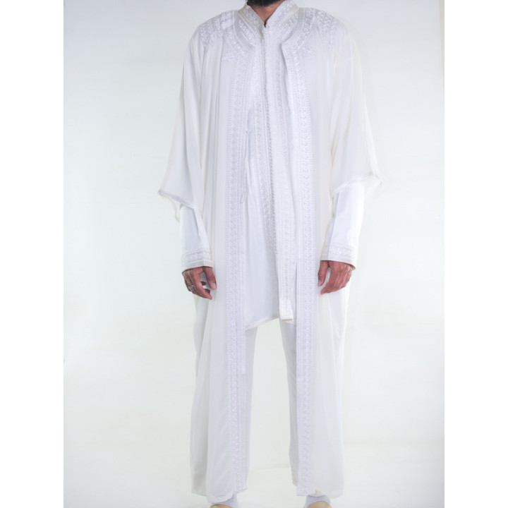 Jabador homme 3 Pièces - Blanc cassé et Crème